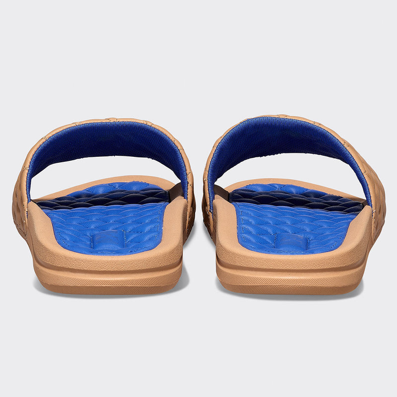Women's Lusso Slide Tan / Cobalt view 4