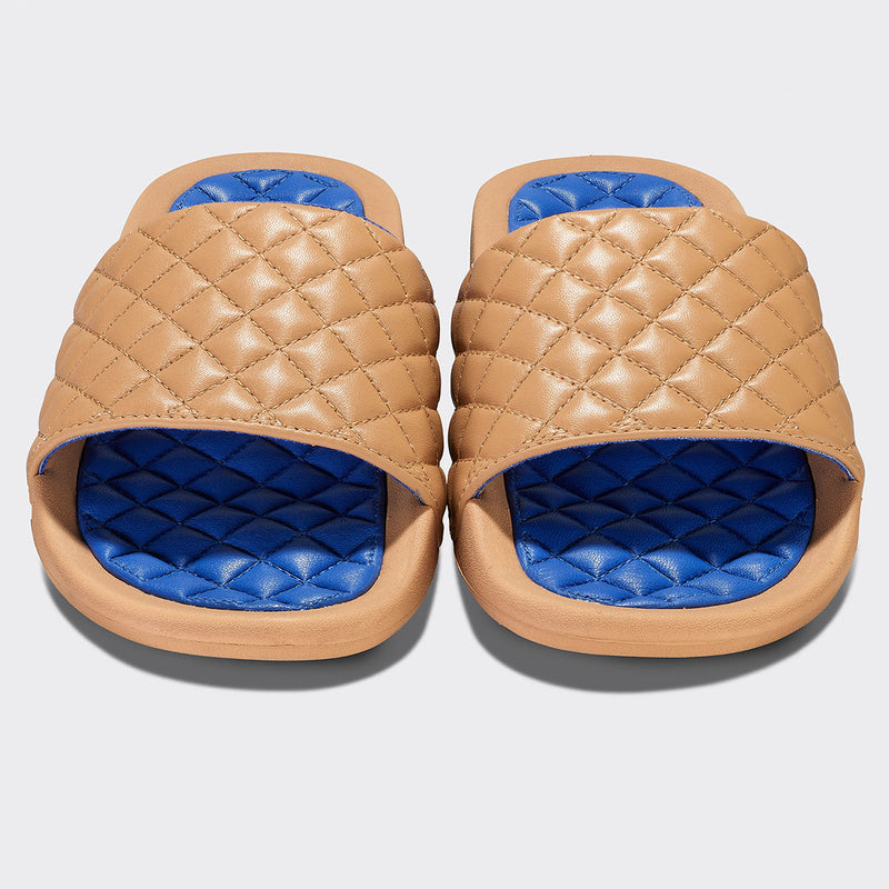 Women's Lusso Slide Tan / Cobalt view 5