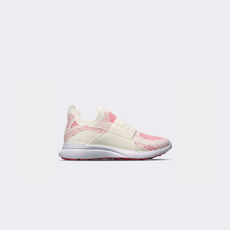Kid's TechLoom Bliss Ivory / Fire Coral / White view 1