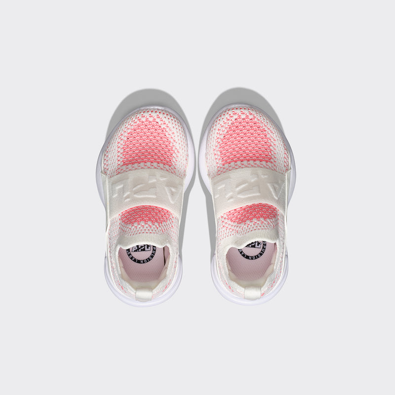 Kid's TechLoom Bliss Ivory / Fire Coral / White view 5