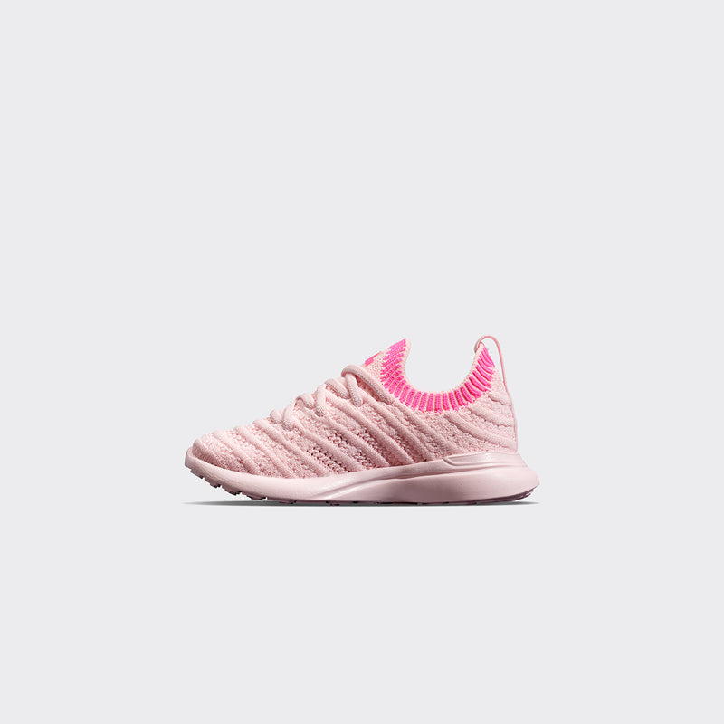 Kid's TechLoom Wave Bleached Pink / Fusion Pink / Ribbed view 2