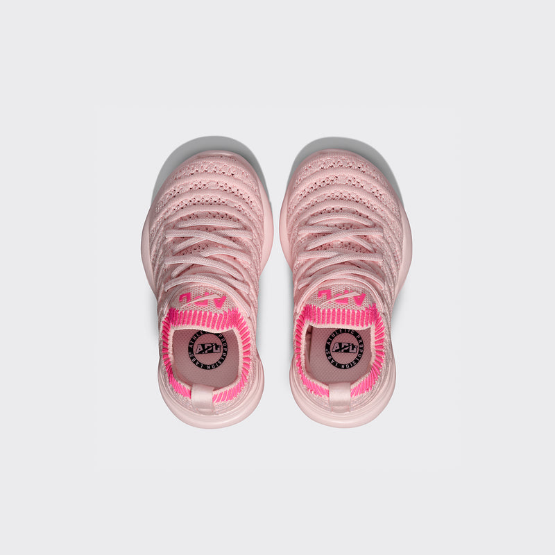 Kid's TechLoom Wave Bleached Pink / Fusion Pink / Ribbed view 5