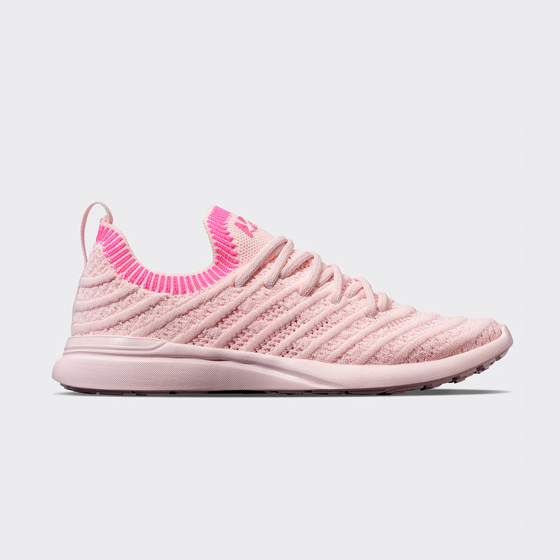 Youth's TechLoom Wave Bleached Pink / Fusion Pink / Ribbed view 1