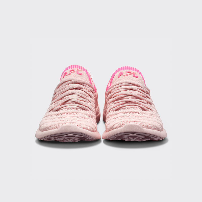 Youth's TechLoom Wave Bleached Pink / Fusion Pink / Ribbed view 4