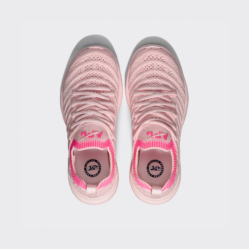 Youth's TechLoom Wave Bleached Pink / Fusion Pink / Ribbed view 5