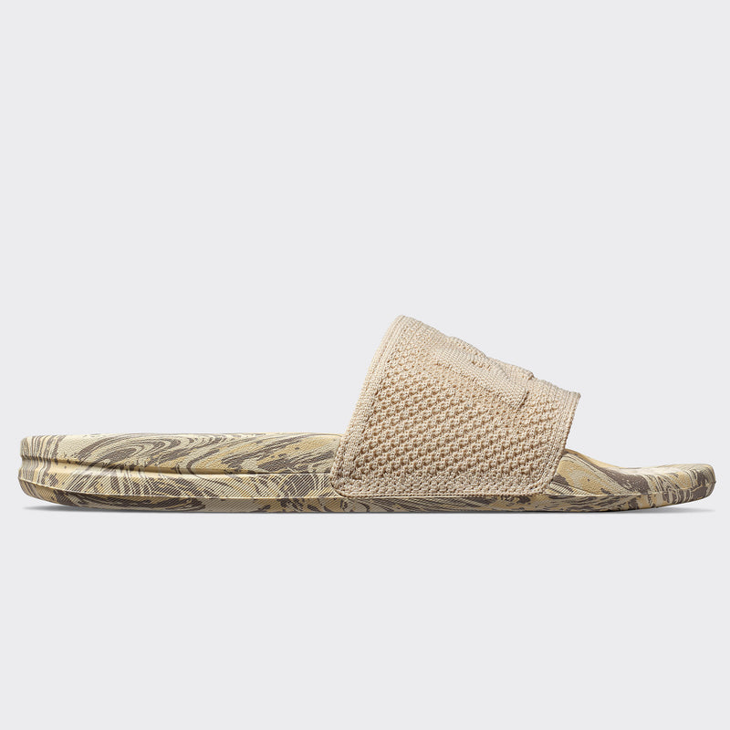 Women's Big Logo TechLoom Slide Beach / Tundra / Marble view 2