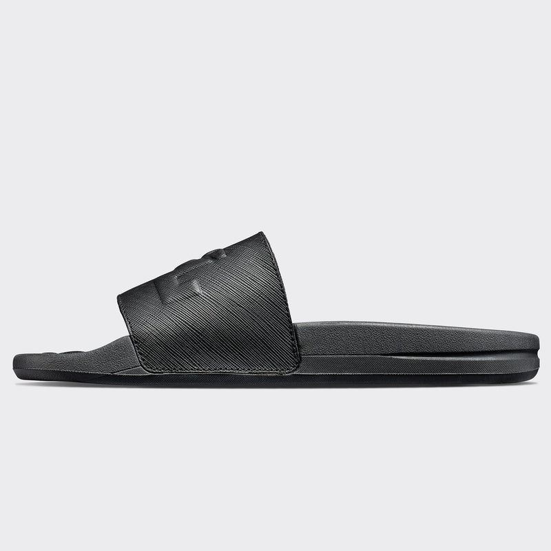 Men's Lusso Logo Slide Black view 3
