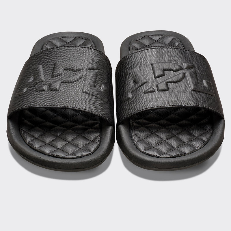 Men's Lusso Logo Slide Black view 5