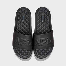 Women's Lusso Logo Slide Black