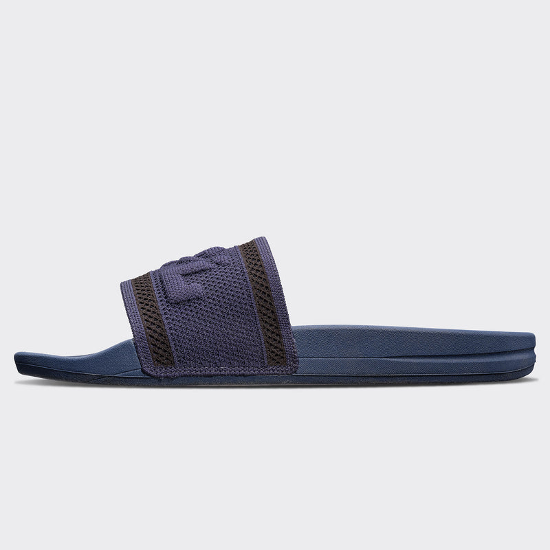 Men's Big Logo TechLoom Slide Navy / Black view 3