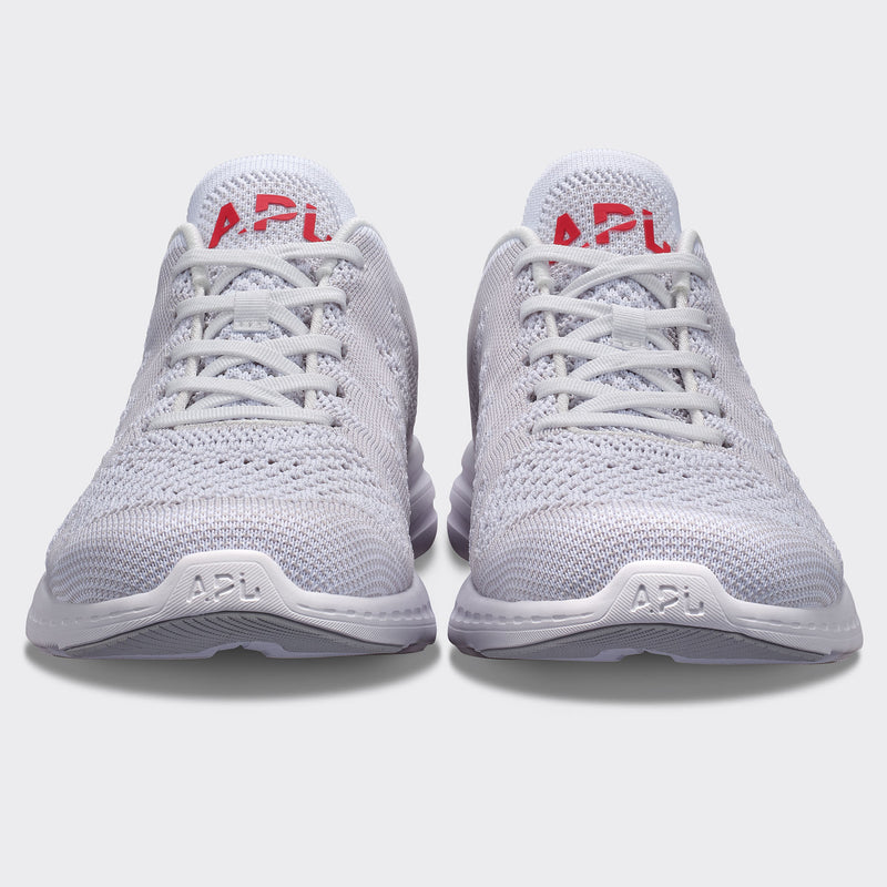 Women's TechLoom Pro White / Harbor Grey / Red view 4