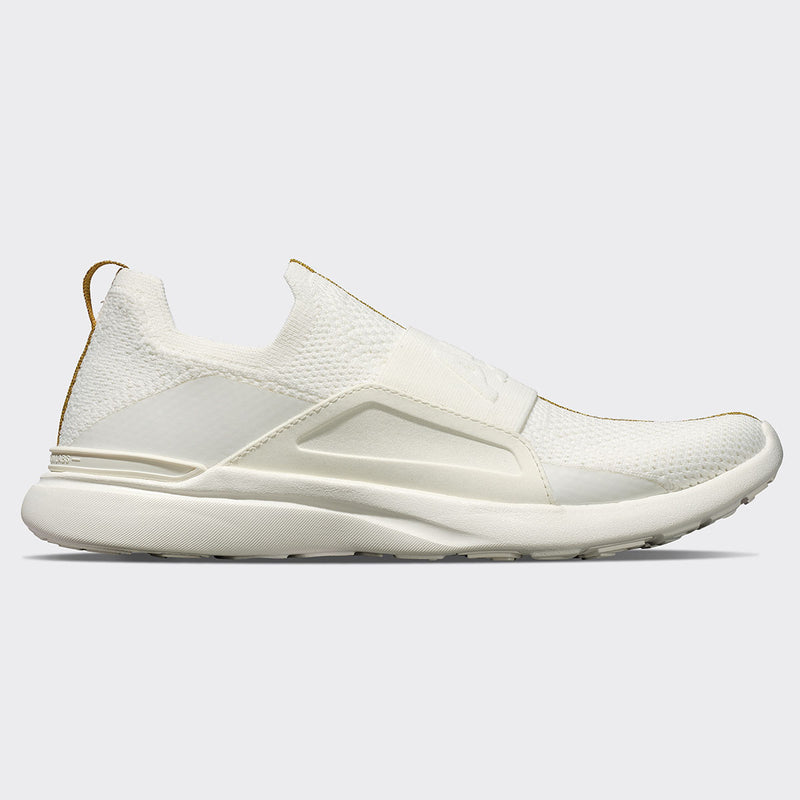Men's TechLoom Bliss Ivory / Metallic Gold / Racer view 2