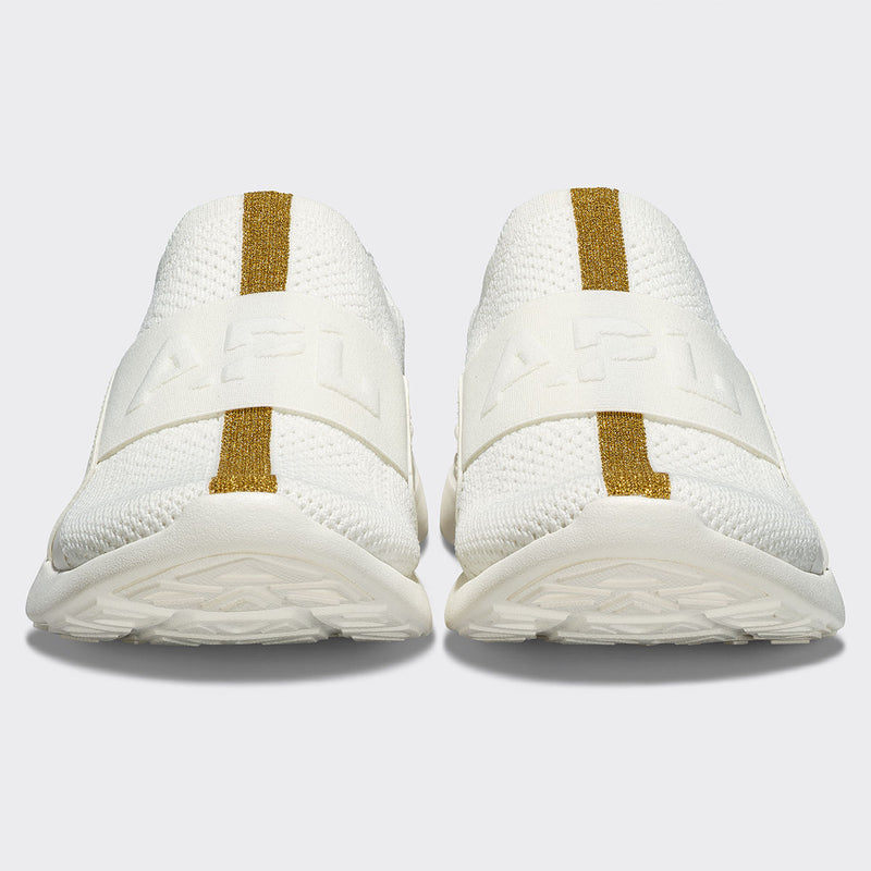 Women's TechLoom Bliss Ivory / Metallic Gold / Racer view 5