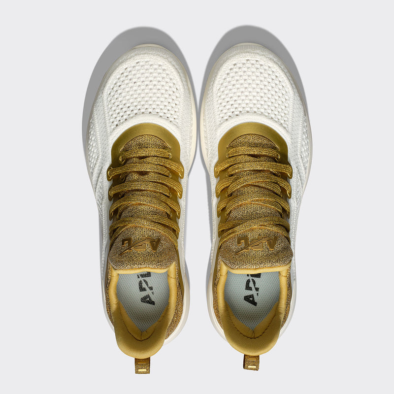 Men's TechLoom Tracer Ivory / Metallic Gold view 5