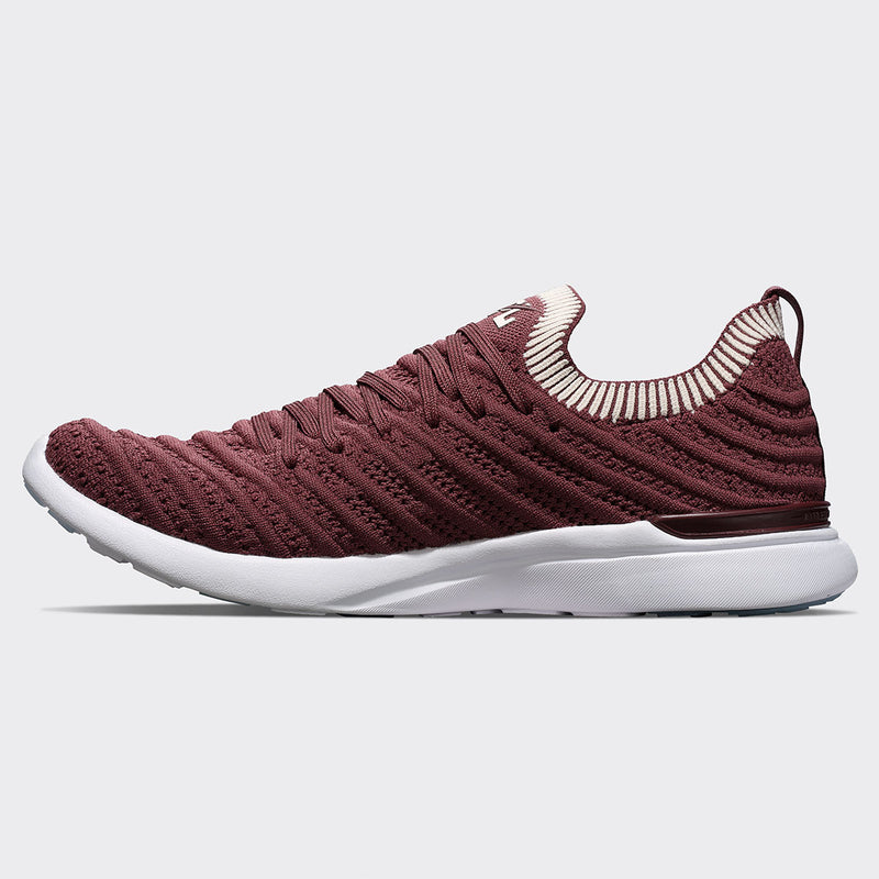 Women's TechLoom Wave Burgundy / Creme / Ribbed view 2