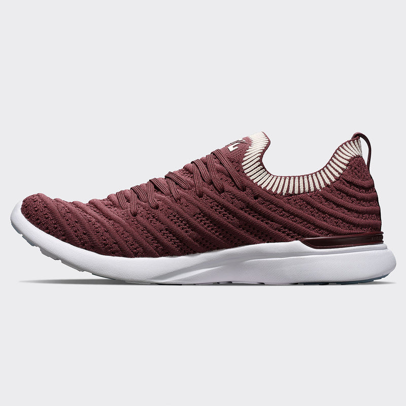 Men's TechLoom Wave Burgundy / Creme / Ribbed view 2