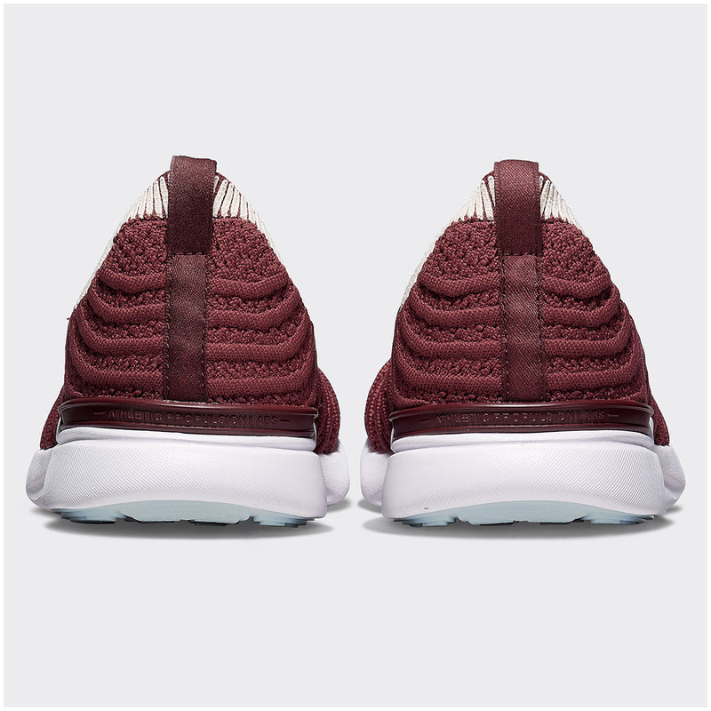 Women's TechLoom Wave Burgundy / Creme / Ribbed view 3