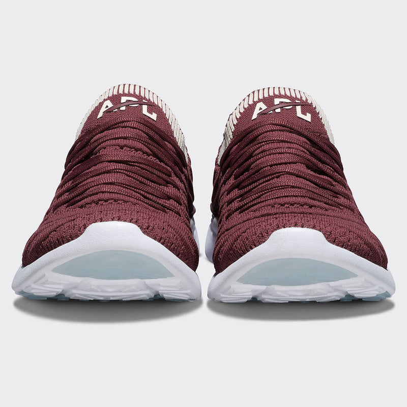 Women's TechLoom Wave Burgundy / Creme / Ribbed view 4