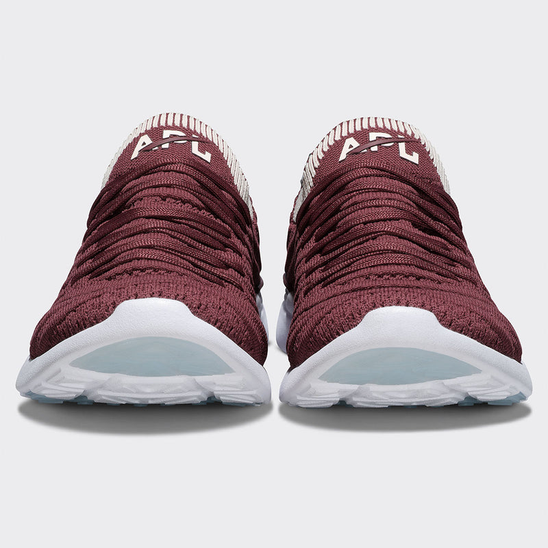 Men's TechLoom Wave Burgundy / Creme / Ribbed view 4