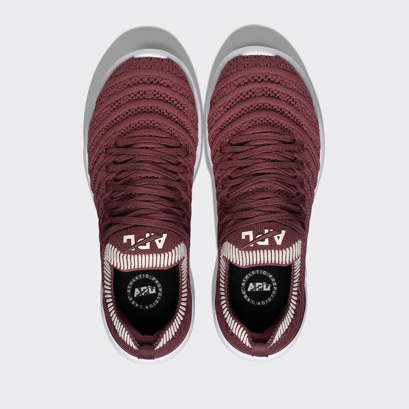 Men's TechLoom Wave Burgundy / Creme / Ribbed view 5