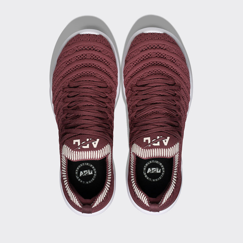 Women's TechLoom Wave Burgundy / Creme / Ribbed view 5