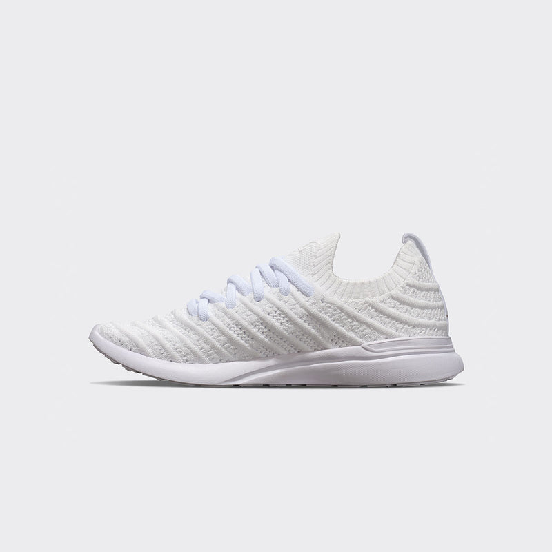 Youth's TechLoom Wave White / White view 2