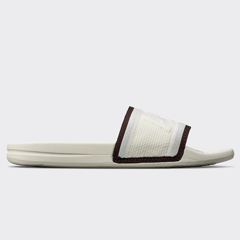 Women's Big Logo TechLoom Slide Ivory / Chocolate view 2