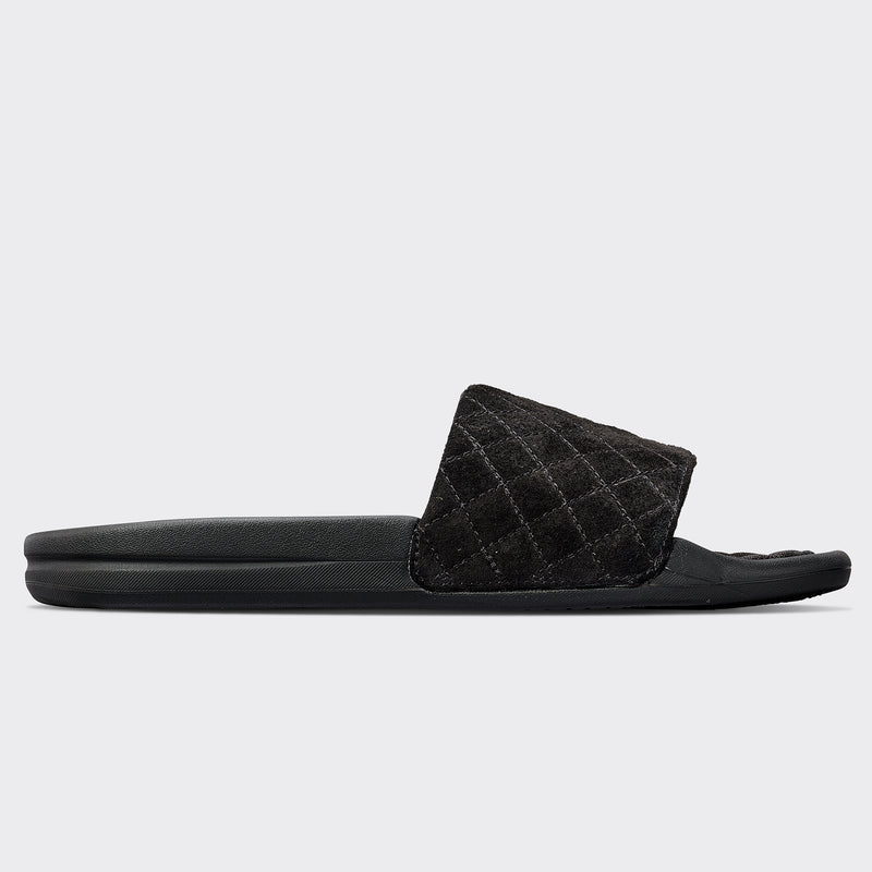 Men's Suede Lusso Slide Black view 2