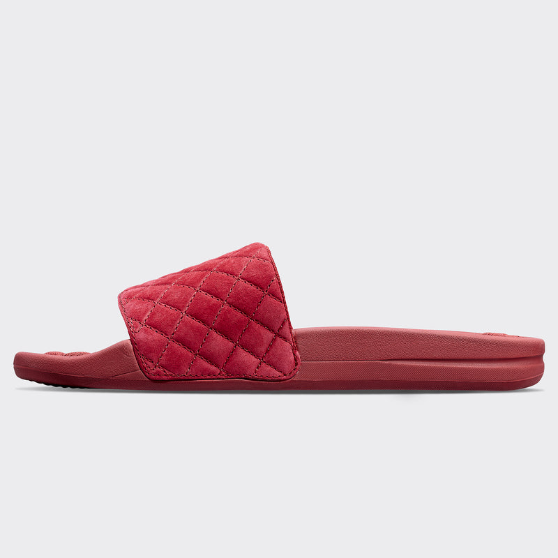 Men's Suede Lusso Slide Crimson view 3