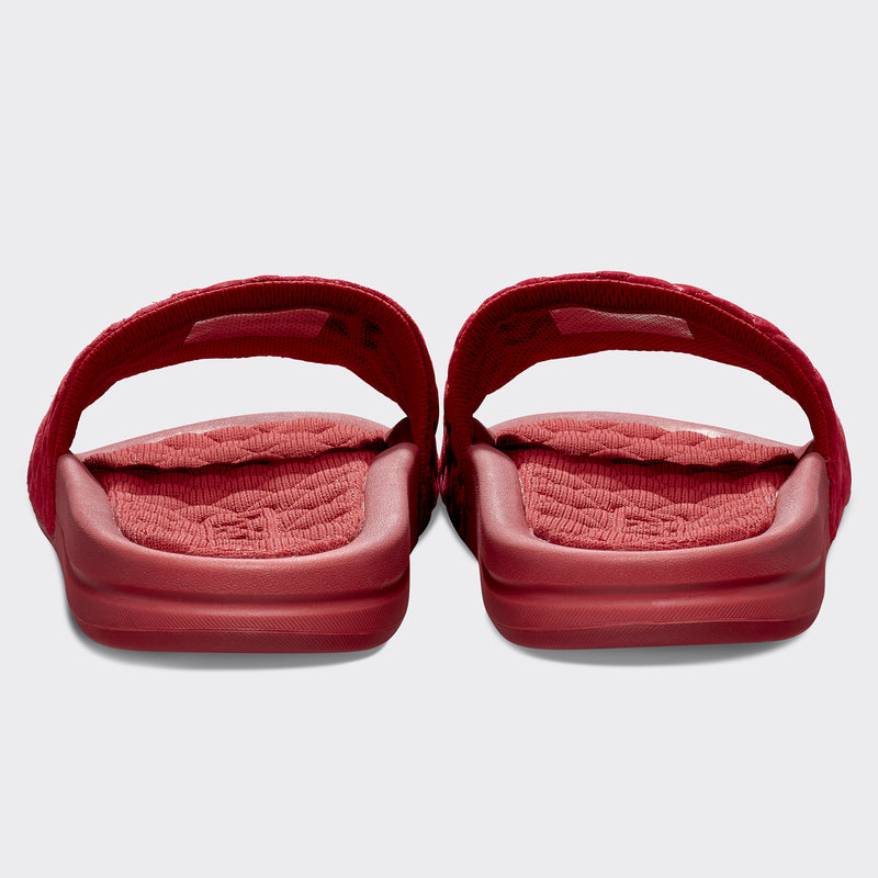 Women's Suede Lusso Slide Crimson view 4