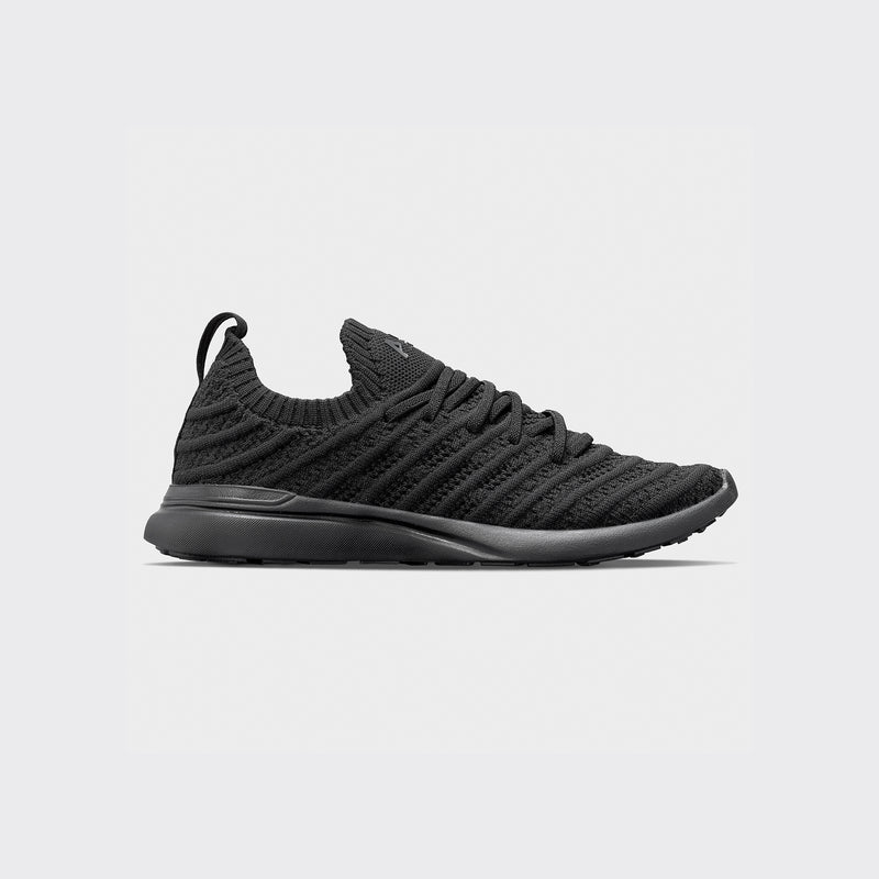 Youth's TechLoom Wave Black / Black view 1