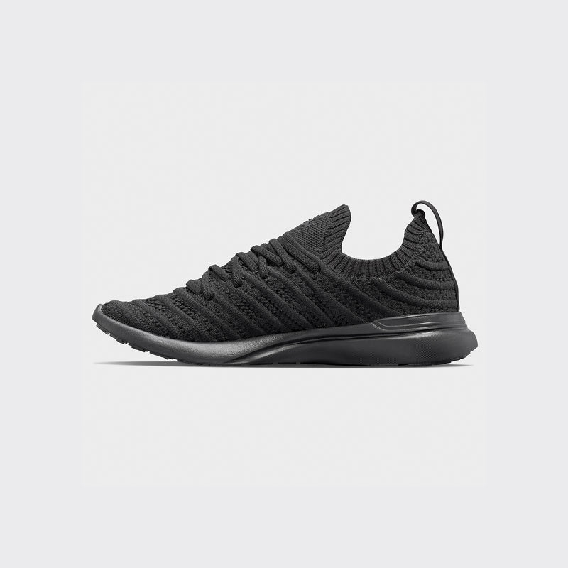 Youth's TechLoom Wave Black / Black view 2