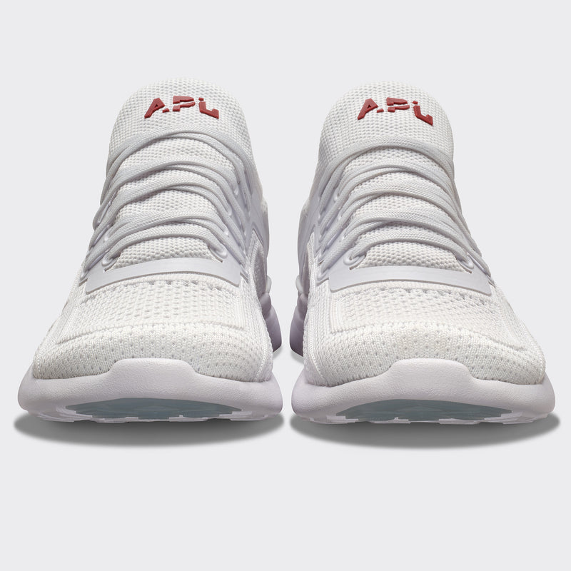 Men's TechLoom Tracer White / Bordeaux view 4