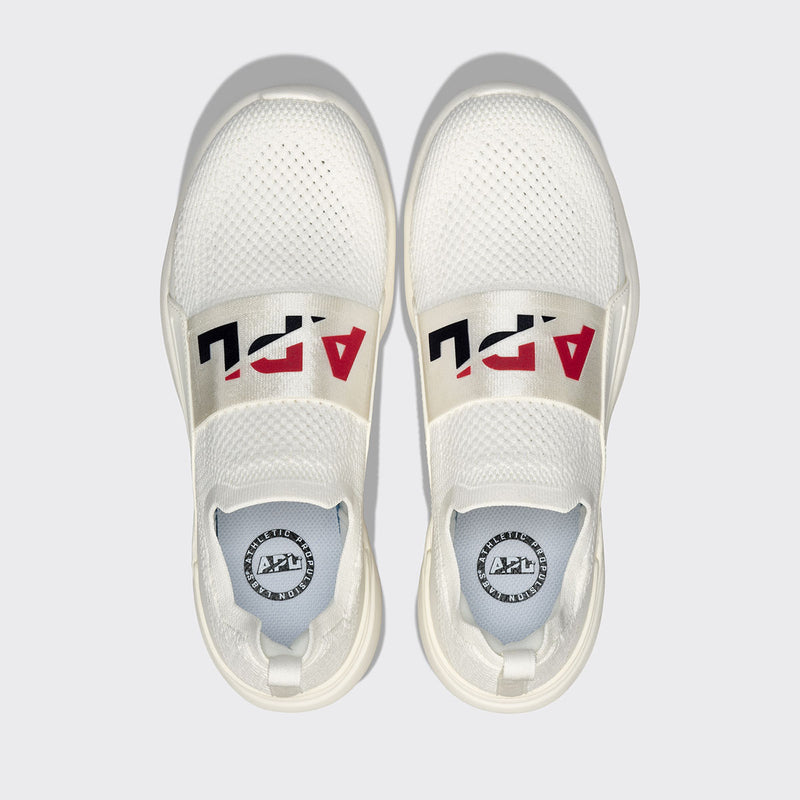 Men's TechLoom Bliss Ivory / Red / Navy view 5