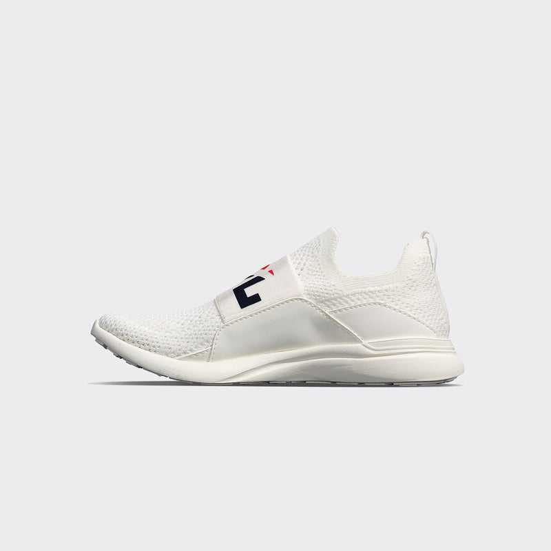 Youth's TechLoom Bliss Ivory / Red / Navy view 2