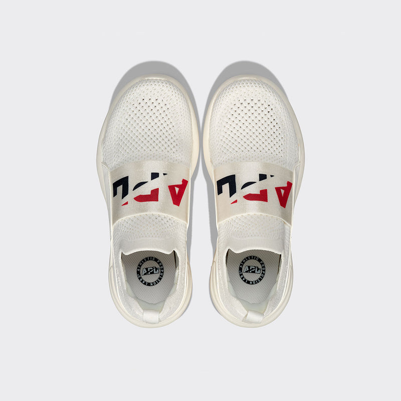 Youth's TechLoom Bliss Ivory / Red / Navy view 5