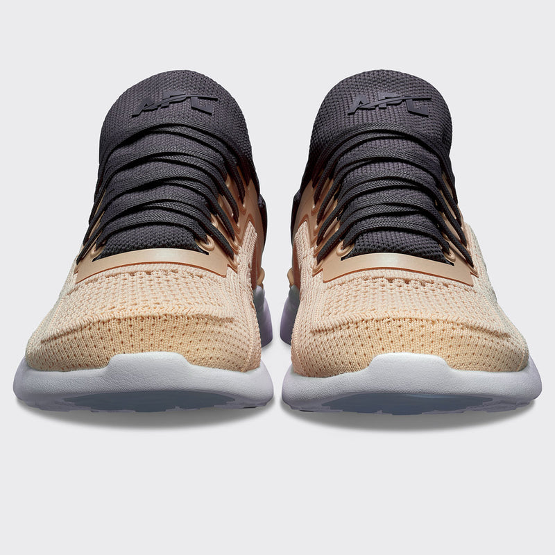 Women's TechLoom Tracer Faded Peach / Asteroid / White view 4