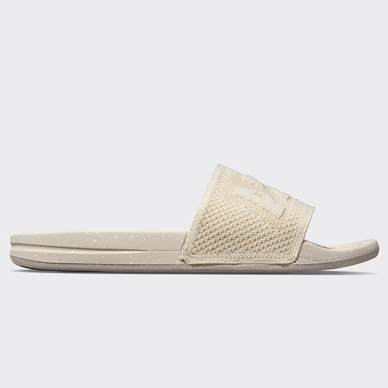 Men's Big Logo TechLoom Slide Greige / Ivory / Speckle view 2