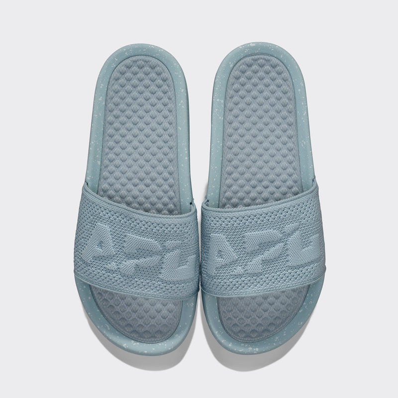 Women's Big Logo TechLoom Slide Low Tide / Aqua Mist / Speckle view 1