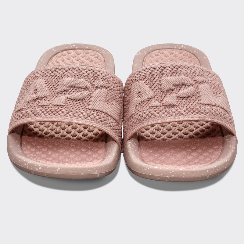 Women's Big Logo TechLoom Slide Parisian Dusk / Chalk / Speckle view 5