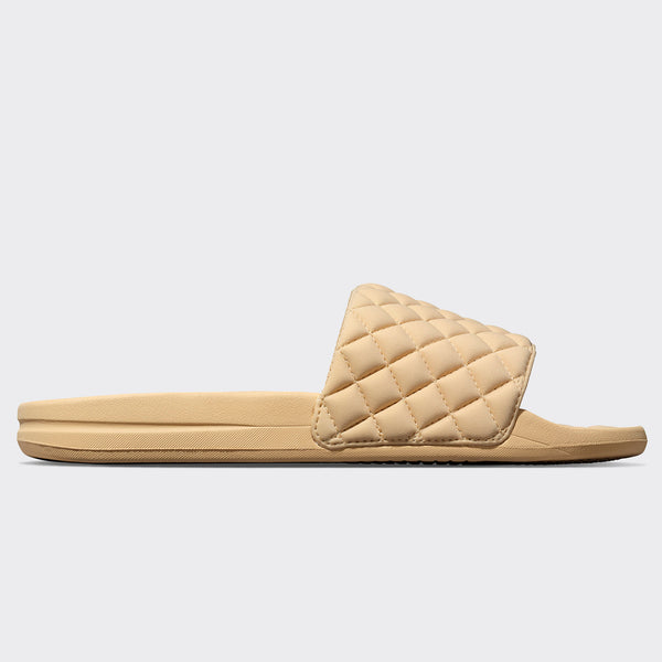 NEW APL Men’s Lusso Quilted Leather Tan Slide Sandals Sz.10 women’s 11.5 APL Lusso Slide Sandals in Black Quilted Leather Womens Size  main image 3