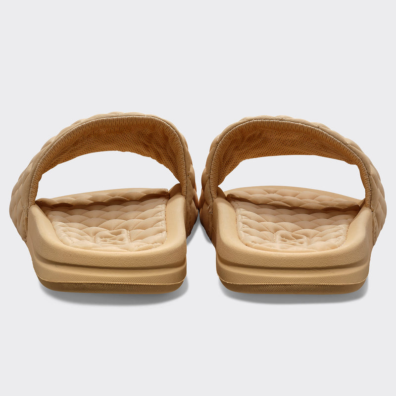 Women's Lusso Pool Slide Camel view 4