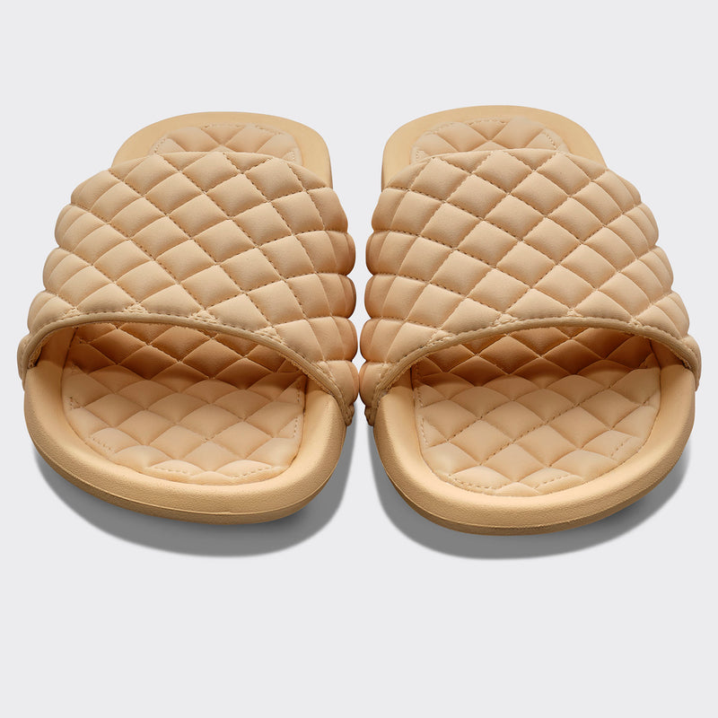 Women's Lusso Pool Slide Camel view 5