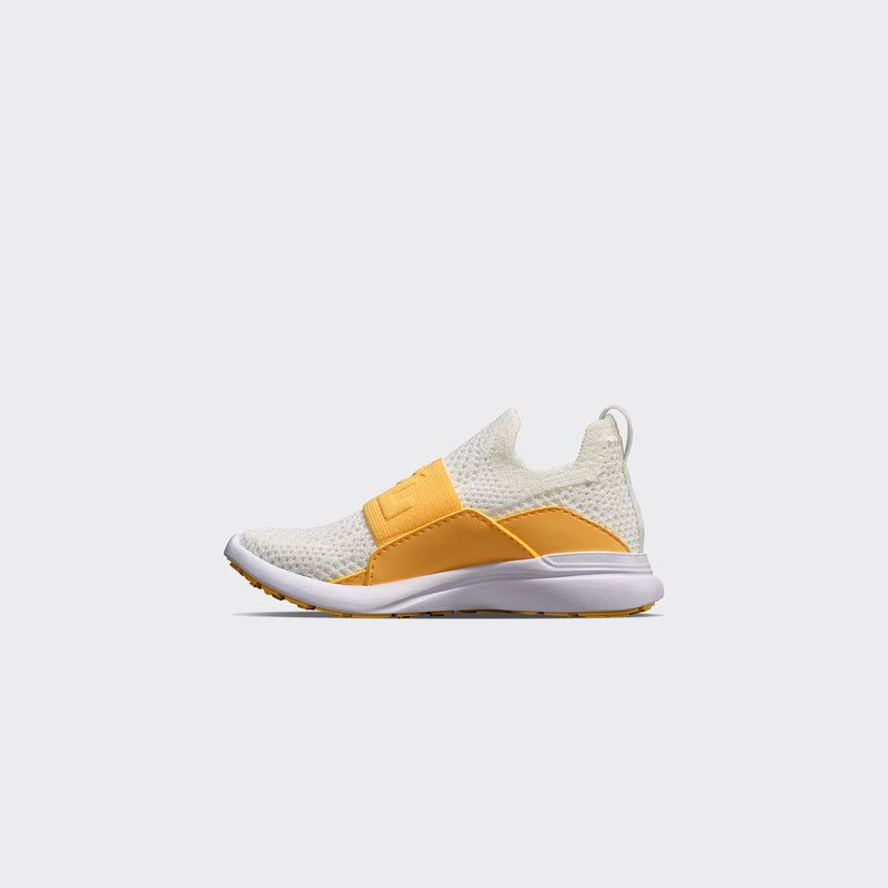 Kid's TechLoom Bliss White / Marigold / UV view 2