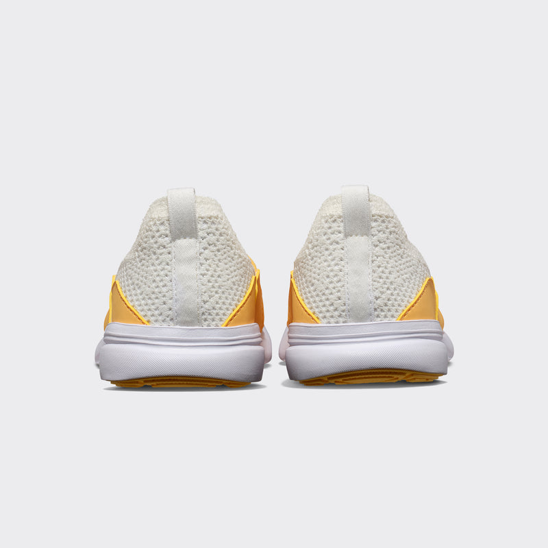 Youth's TechLoom Bliss White / Marigold / UV view 3