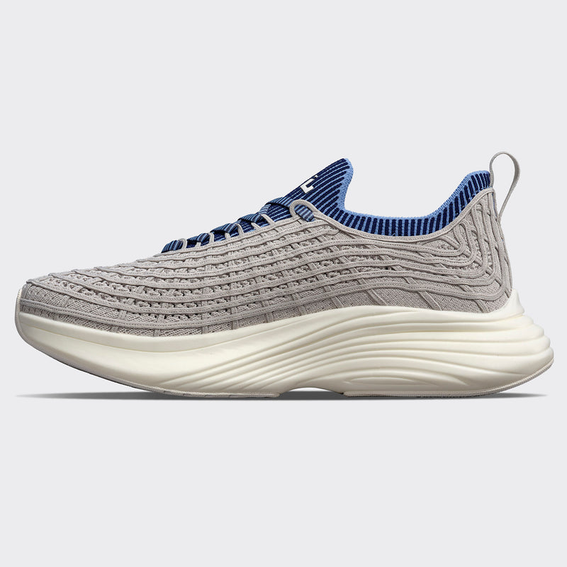 Men's TechLoom Zipline Harbor Grey / Royal Navy / Ribbed view 2