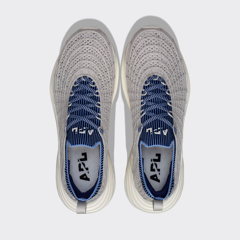 Men's TechLoom Zipline Harbor Grey / Royal Navy / Ribbed view 5