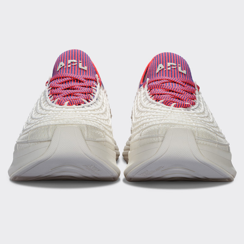 Men's TechLoom Zipline Ivory / Blue Haze / Impulse Red view 4