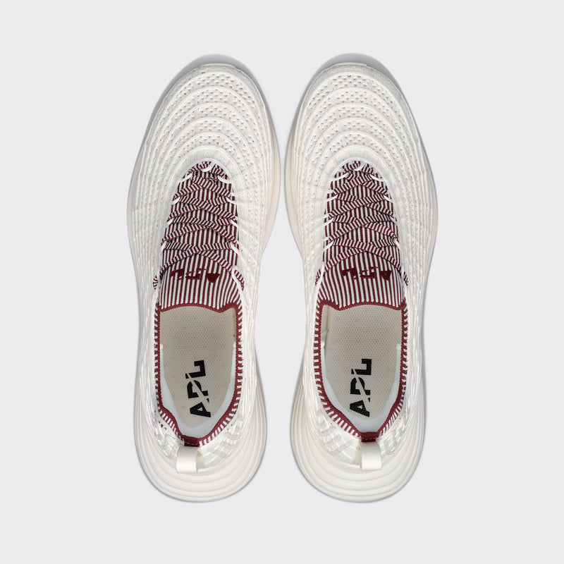 Men's TechLoom Zipline Ivory / Burgundy / Ribbed view 5