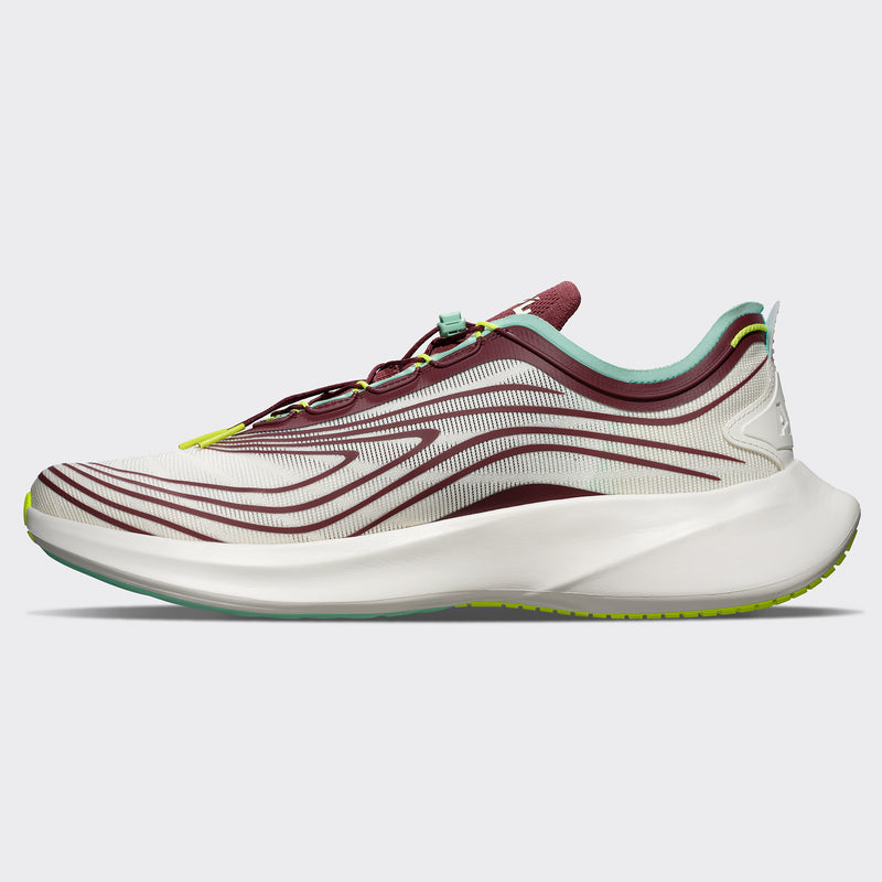 Women's APL Veil Ivory / Burgundy / Mint view 2